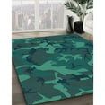 thumbnail image 2 of Ahgly Company Indoor Rectangle Patterned Dark Cyan Green Area Rugs, 7' x 10', 2 of 6