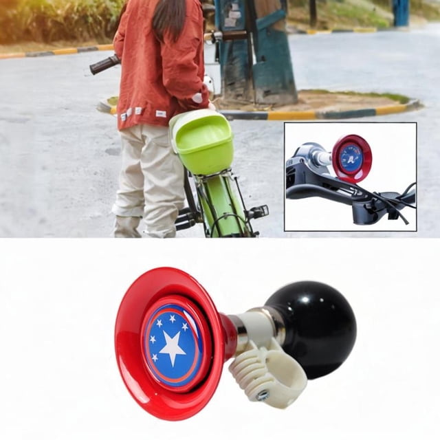 Bocina de bicicleta para niños, altavoz con sonido claro, decoración Universal para bicicleta, trompeta de Metal para niños y niñas, bocina de