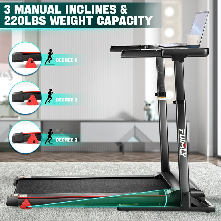 FUNMILY Treadmill with Desk Workstation Adjustable Height