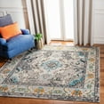 thumbnail image 2 of SAFAVIEH Monaco Toria Oriental Area Rug, Grey/Light Blue, 4' x 4' Square, 2 of 10
