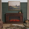 thumbnail image 2 of Real Flame Torrey 60" Landscape Electric Fireplace TV Stand in Dark Walnut, 2 of 9