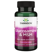 Swanson Vegetarian Glucosamine and Msm 60 Veggie Capsules