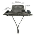 thumbnail image 2 of HBASD Men Women Wide Brim Sun Hats with 2 Solar Fan, Waterproof Solar Fan Bucket Hat Outdoor Fishing Hat for Hiking Camping (E), 2 of 10