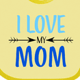 thumbnail image 4 of Inktastic I Love My Mom Mothers Day Boys or Girls Baby Bib, 4 of 4