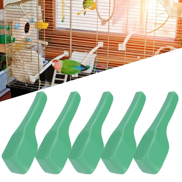 Cuchara de Alimentació de Aves, Spoon de Alimentador de Pájaros Portátiles de Plástico fácil de Usar, 5 piezas para cacatúa para hámster para pájaros para animales
