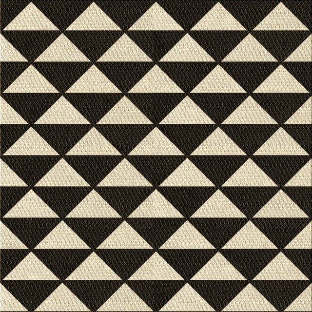 Ahgly Company Machine Washable Indoor Square Transitional Midnight Gray Area Rugs, 8' Square