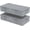 Grey, variant on Underbed Storage Bin, Foldable Under Bed Flat Baskets Organizer, Container boxes with Lid for Organizing Clothes, Sheets, Blankets, Comforter, 31.4x15.7x5.9in, Grey, 2 Pack