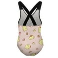 thumbnail image 5 of Pompompurin Girls One Piece Swimsuits Hawaiian Summer Swimwear Beach Bathing Suit Outfits, 5 of 7