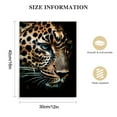 thumbnail image 2 of ARISTURING  Black and Gold Leopard Animals Office Bedroom Bathroom Canvas Print Wall Art Hunting Wild Panther Golden Animal Artwork for Living Room Home Decorations Frame, 2 of 5