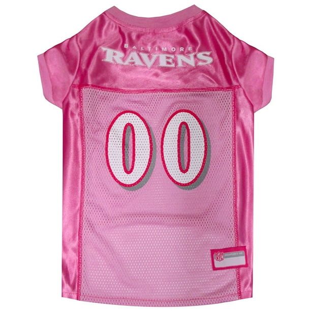 Pets First NFL Baltimore Ravens Pink Jersey for DOGS & CATS, Licensed Football Jerseys - Medium
