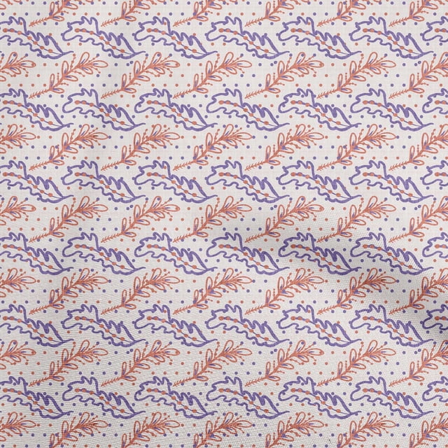 oneOone Rayon Rose Brown Fabric Leaves Craft Projects Decor Fabric Printed By The Yard 56 Inch Wide