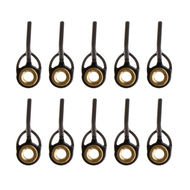 Guías de caña de pescar Sunnimix resistentes giratorias 10X de punta 1.2mm