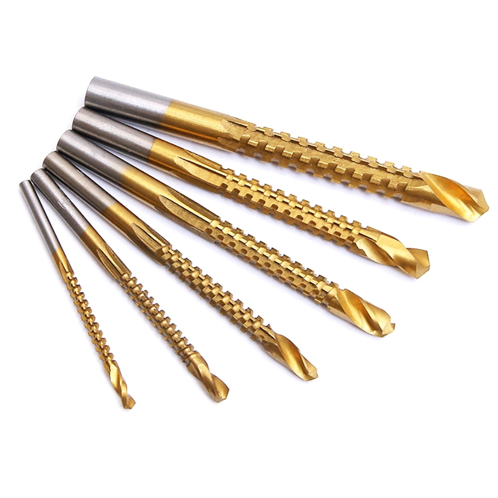 6Pcs 3Mm-8Mm Serrated Drill Bit Twist 