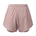 thumbnail image 4 of HAIJIE Swim Board Shorts Comfy Elastic Waist Shorts Sport Shorts Women for Sister Women Pleated Beach Vacation Clothes Short, 4 of 6