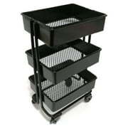 Mini Trolley Floor Storage Rack with Wheel Shelf Bookshelf Storage Display Rack