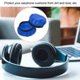 thumbnail image 5 of Uxcell 2.36-3.54 Inch Earphones Flexible Fabric Covers, Blue Washable Headphone Covers, 2 Pairs, 5 of 5