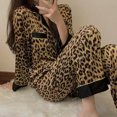 thumbnail image 1 of Pijama de mujer otoño e invierno cárdigan ins dulce simple estudiante oso lindo dibujos animados primavera ropa de casa traje, 1 of 6