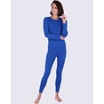thumbnail image 2 of Real Essentials 4 Piece: Womens Thermal Underwear Set - Thermal Underwear for Women Fleece Lined Top & Bottom Long Johns, 2 of 5