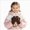 A12-Coffee, variant on 4-12 Years Girls Winter Knit Mittens with String, Warm Fleece Lined Mittens for Outdoor Activities
