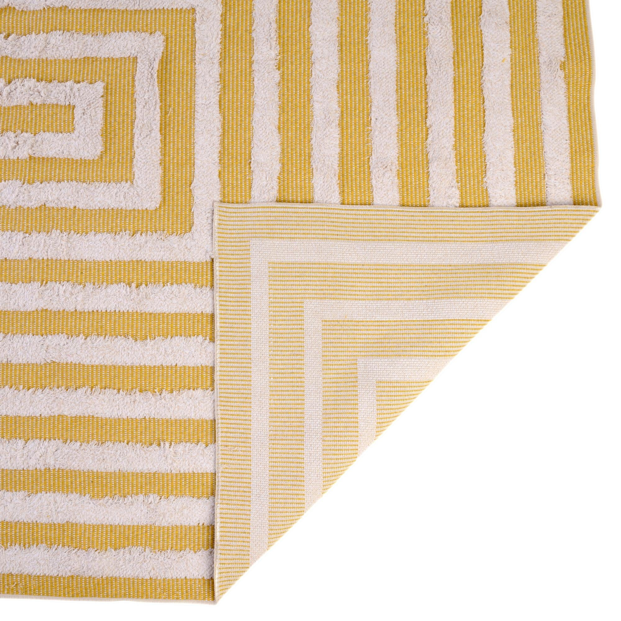 Sabrina Soto Casa Collection Area Rug - Toluca (2' 7" x 12' Runner Yellow/Ivory)