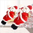 thumbnail image 2 of 1 Uds., Adornos navideños de Papá Noel, adornos para árboles, colección de figuras colgantes, colgante de muñeca, pequeña decoración para Los 57x20cm Soledad colgantes colgantes de santa claus, 2 of 10