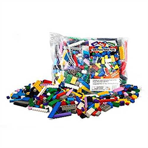 Plate U LEGO 100 Random SMALL Pieces: Cone Brick building mix lot Tiles 