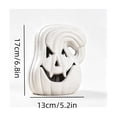 thumbnail image 3 of Halloween LED Lights Faux Pumpkin Decoration Large Plastic Jack O' Lantern Reusable Carved Pumpkin Lantern for Fall Halloween Indoor Outdoor Decor Party Centerpiece Halloween Decor, 3 of 4