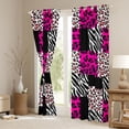 thumbnail image 3 of Manfei Zebra Leopard Print Curtains Pack of 2 (42x84 Each) for Female Men Teens,Geometric Plaid Curtains Blackout,Animal Print Bedroom Curtains,Breathable Home Decor, 3 of 6