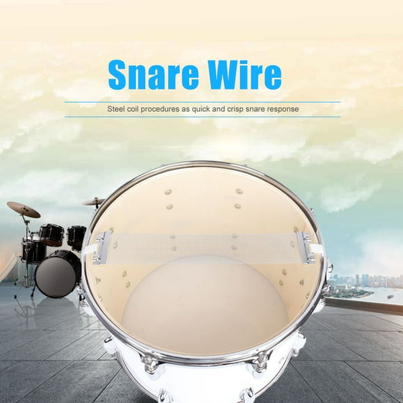 Snare Wire Accessory, 20 Strands Steel Wires Snare Wire, Easy To Install 24 Strands Steel Wires Steel Box Drum Drum Lovers For 14 In Snare Drums Snare Drum