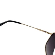 Quay Australia Real One Oversized Sunglasses Gold Smoke