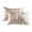 Khaki, variant on Wdhugt 2 Pack Silk Pillow Cases Stripe Pillowcases for Hair and Skin Silky Soft Breathable Pillow Covers Rectangle Home Bedding Pillow with Envelope Closure 20*28 In White