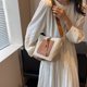 thumbnail image 1 of Bolso tipo cubo para mujer, tejido de paja de PU, bolso de viaje sencillo para mujer (marrón) Ndcxsfigh Para Estrenar, 1 of 7
