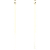 925 Sterling Silver Chain Threader Earrings Dangle for Women Teens Long Dangle Earrings Line Earrings Tassel