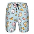 thumbnail image 3 of Fotbe Rabbit Burger Coffee Trajes de Baño Estampados para Hombre, Shorts de Verano de Secado Rápido, Ropa de Playa, Bañadores-Medium, 3 of 6