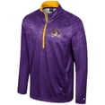 thumbnail image 2 of Men's Colosseum  Purple ECU Pirates The Machine Half-Zip Jacket, 2 of 3