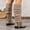 #060-Khaki, variant on Roncen Women's Winter Fashion Casual Long Boots - Solid Color Bowknot Round Toe Chunky Mid Heel Mid Calf Boots for Daily Outfits