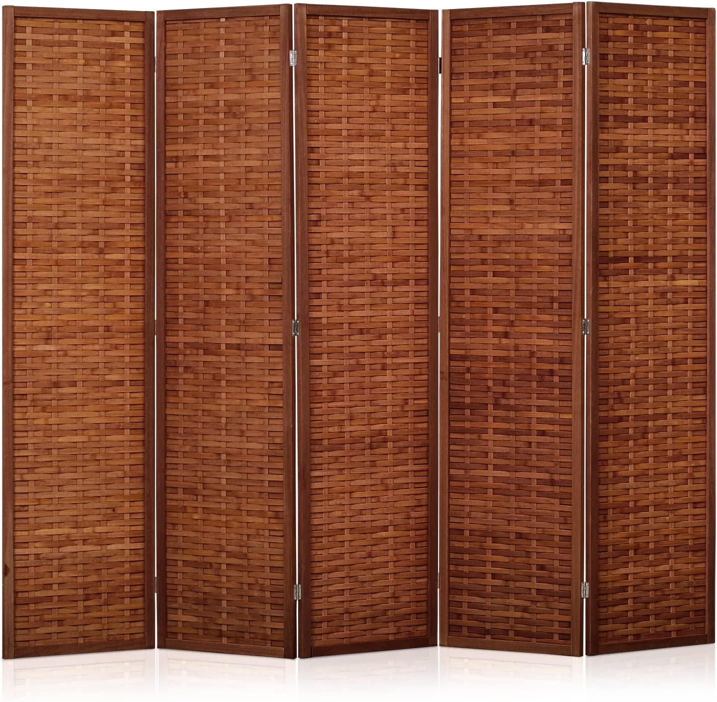 JOSTYLE 5Panel Room Divider Folding Privacy Screen Divider for Room