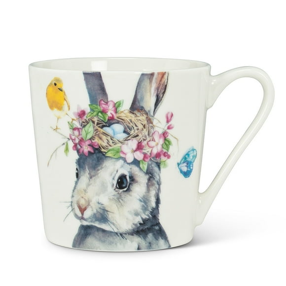 Set of 2 Rabbit with Nest Mug