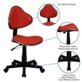 thumbnail image 5 of Flash Furniture Red Fabric Swivel Ergonomic Task Office Chair, 5 of 12