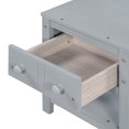 thumbnail image 6 of Wooden Nightstand with Drawer and Open Shelf, Set of 2 Farmhouse Nightstands Bed Side Table for Bedroom, Living Room Sofa End Side Table, Bedroom Accent Furniture, Brushed Gray, 6 of 8