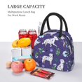 thumbnail image 5 of Pofeuu Cute Dog Print Lunch Bag for Adult Insulated Lunch Box,Leakproof Cooler Food Lunch Containers Reusable High Capacity Lunch Tote Bags-One Size, 5 of 6