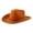 Light Brown, variant on Cowboy Hat for Women Men Western Silhouette with Wide Brim, Sturdy and Rugged for Ranch Wear, Outdoor Events, and Western Parties,Blue(One Size)