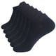 thumbnail image 1 of Prolriy - 3 pares de calcetines deportivos de verano para hombre, informales, de color sólido, transpirables y absorbentes del sudor, finos, color negro, talla M, 1 of 2