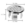 thumbnail image 3 of 10 piezas de anillos de desbordamiento para lavabo de baño, cubierta de drenaje de desbordamiento, cubierta de lavabo redonda, Malla, 3 of 4
