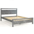thumbnail image 3 of Grain Wood Furniture Loft Queen Size Solid Wood Bed, Brushed Grey, 3 of 7