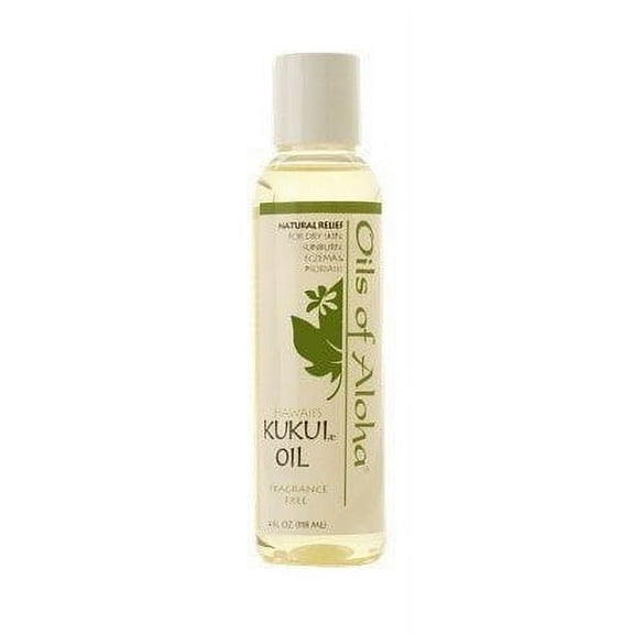 Oils of Aloha Hawaii Kukui Oil No Fragrance 4 Fluid Ounce