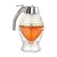 thumbnail image 1 of Honey Jar Versatile Glass Seal Lid Squeeze Sauce Syrup Jar With Funnel Sprinkler Base Fengmiguan Clear, 1 of 5