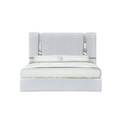 J&M Furniture Matisse Queen Bed in Silver Grey