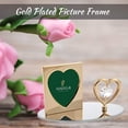 thumbnail image 4 of matashi mini picture frames; photograph memory keeper for desktops, side tables (gold, heart), 4 of 7