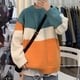 thumbnail image 5 of Suéter de otoño e invierno para hombre, estilo holgado, personalidad de moda, estilo masculino, suéter de pareja a juego de colores, 5 of 5